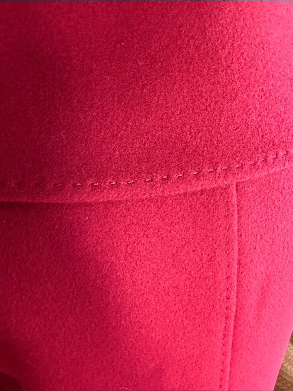Bergdorf Goodman Women's Long Sleeve Sculpted Crimson Dress Coat - Picture 10 of 17
